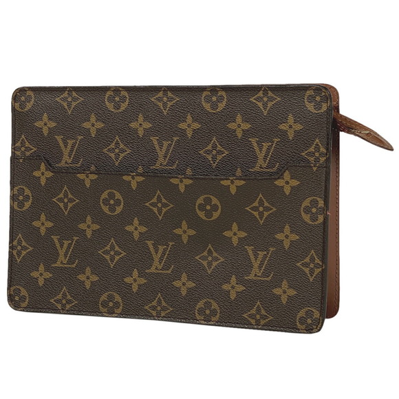 Louis Vuitton Pochette Homme Clutch Bag Shoulder Bag Monogram Brown - Picture 1 of 7